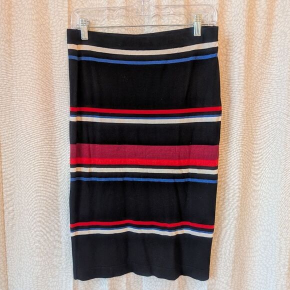Vince Camuto Stripe Knit Pencil Skirt Size Small - Picture 2 of 4